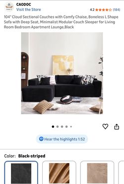 104" Cloud Sectional