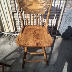 Tall Hardwood Swivel Chairs
