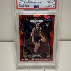 Red Ice Prizm Victor Wembanyama Psa 10