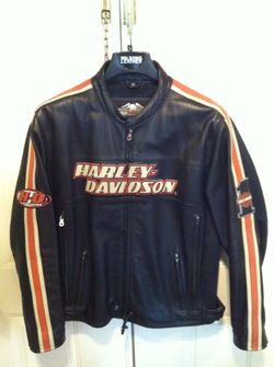 Vintage Harley Davidson(Torque )Leather Jacket ,Mint Condition XL Men’s NEW.