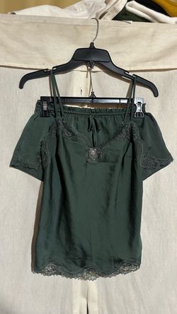 Victoria’s Secret satin dark green set