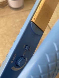 Blue Hair Straightening