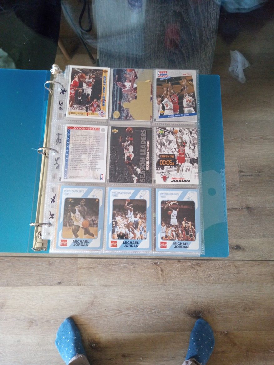 90's Stars Basketball Card Binder Lot 