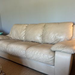 Free 7 Foot Leather Sofa 