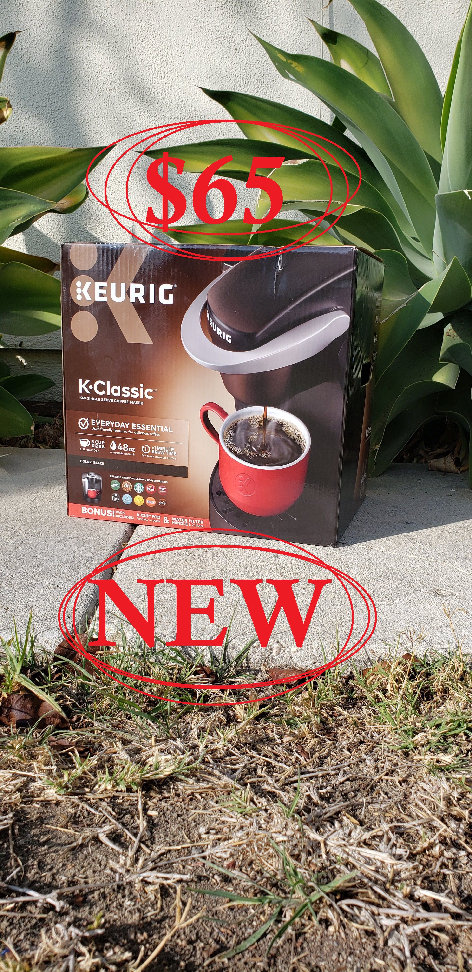 BRAND NEW Keurig K-Classic K55 Coffee maker - BOX NEVER OPENED - GREAT CHRISTMAS GIFT