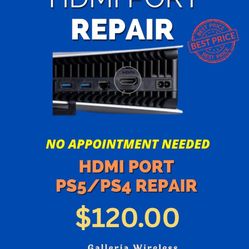 HDMI Port Repair Ps5, PS4 Repair 