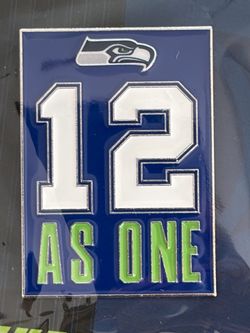 (Brand New) NFL Seattle Seahawks '12 As One' Lapel Collector Pin