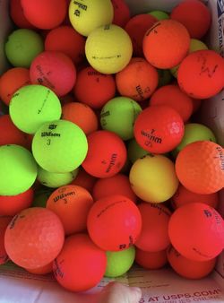 Wilson Matte Color Golf Balls $10 For 15 Balls