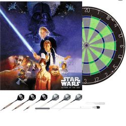 Limited Edition Star Wars The Return of the Jedi Bristle Dartboard with Cabinet