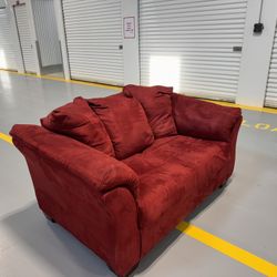 Ruby Red Couch