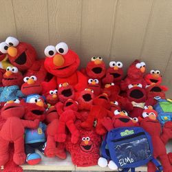 Lot Of 40 plus Elmo Sesame Street Plushy Collection Some Vintage All Sizes Make Offer 