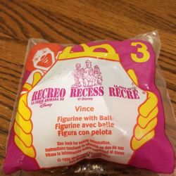 NEW McDonald's collection Recess #3 Vince Figurine with ball