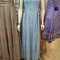 Blue Evening Dress Prom Dress Size M