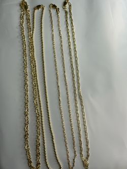 Gold plated necklaces