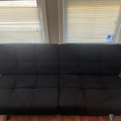 Black Love Seat Futon 