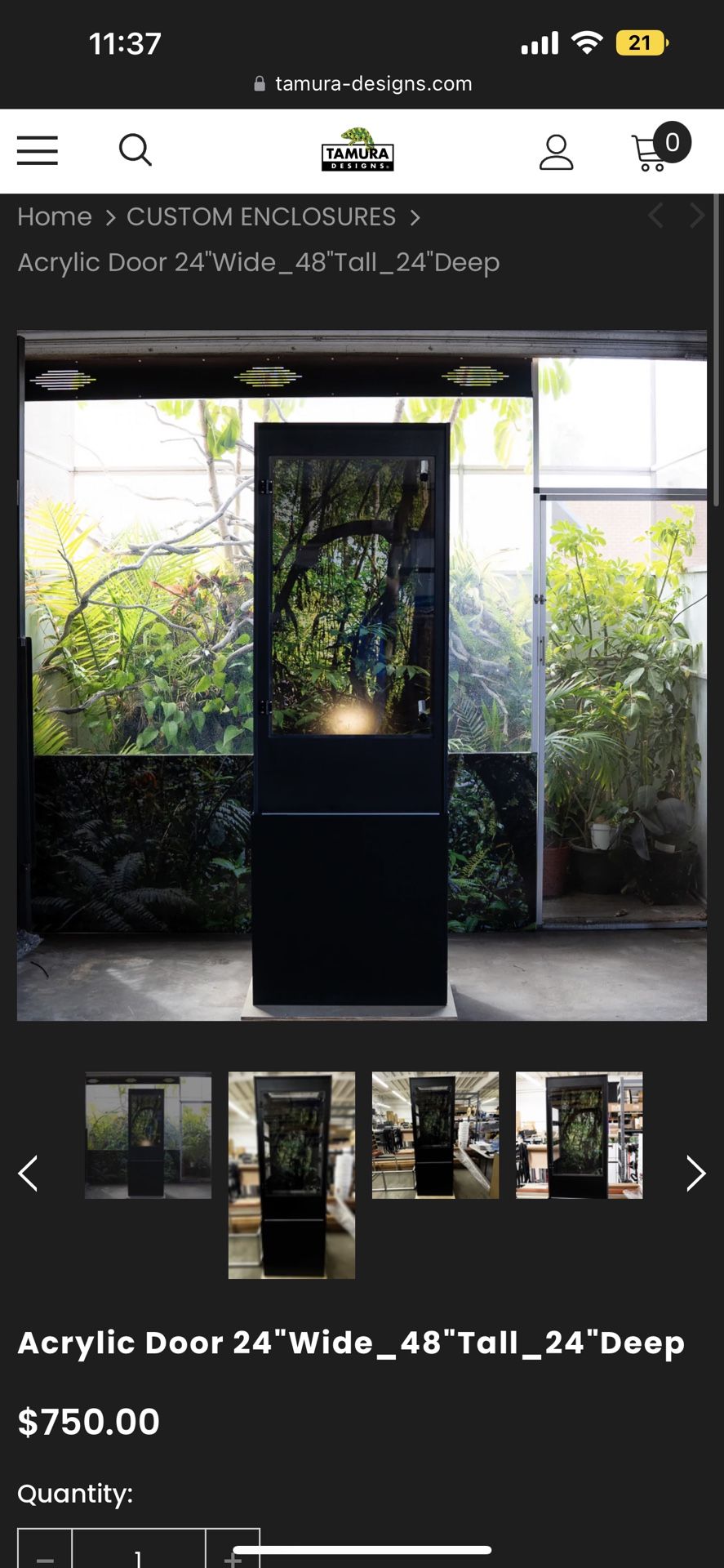 Chameleon Enclosure (chameleon Cage) Made By Tamura Designs