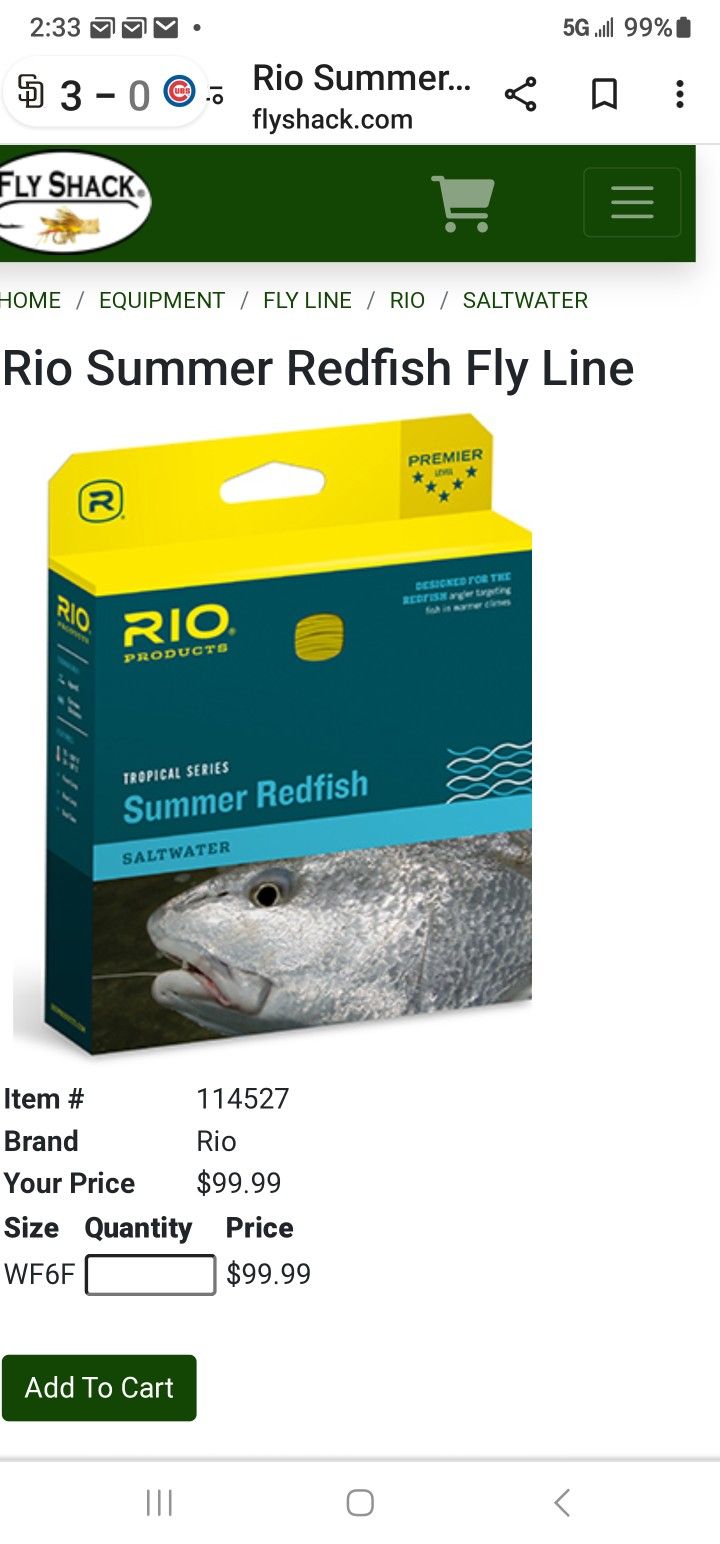 Fly Fishing Line Summer Redfish 
