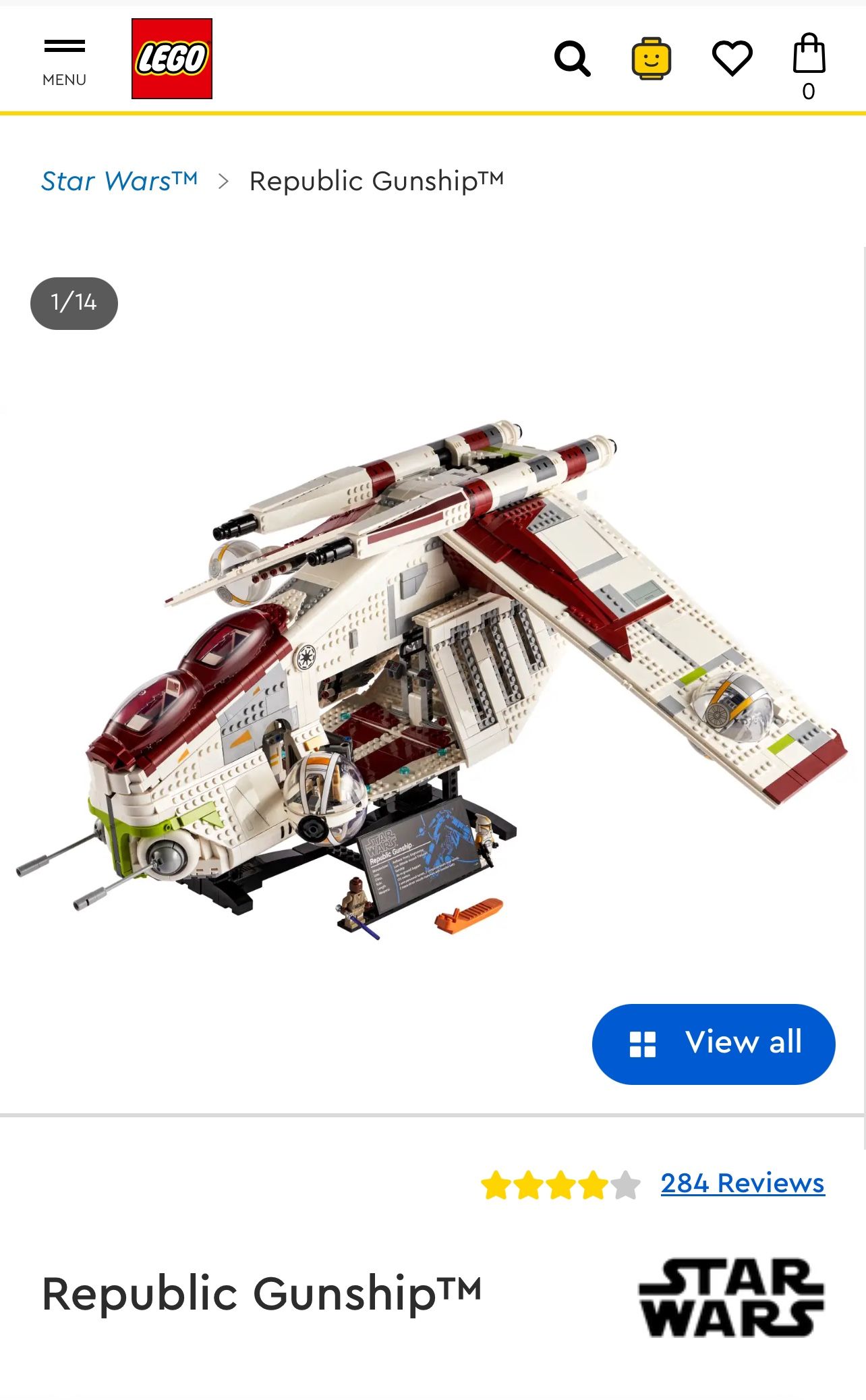 75309 LEGO Star Wars Republic Gunship