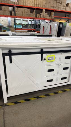 Vanity blanco 72" SALE