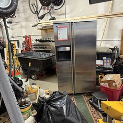 GE Refrigerator all stainless steel side panels top panel