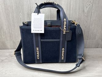 Coach Smith Tote 28 CCL68 Denim Multi Canvas (A1D031621)