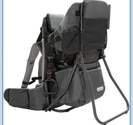 ClevrPlus Cross Country Baby Backpack Carrier, Grey/Black