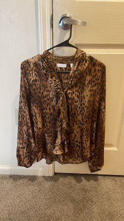 Cheetah Print Blouse