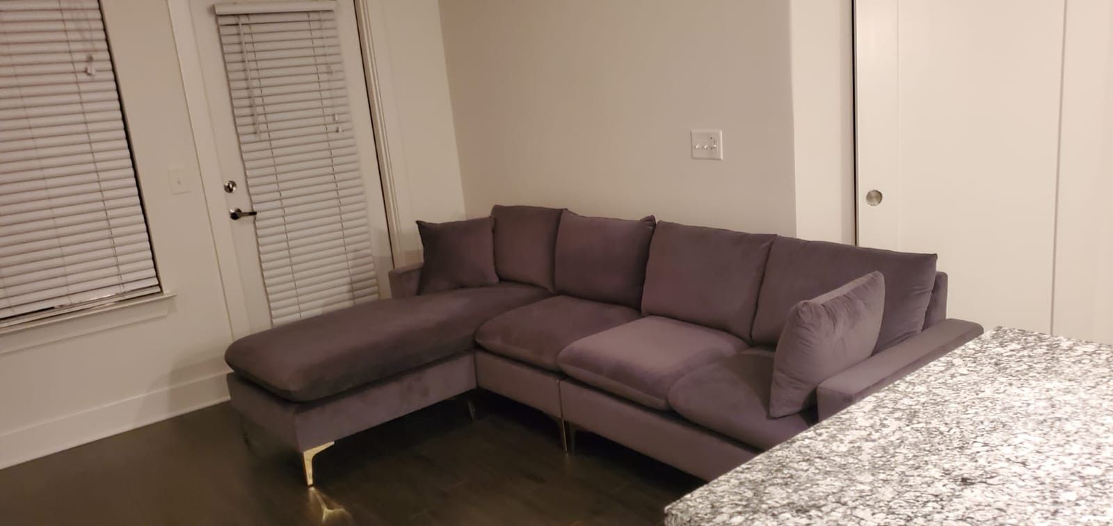 Grey sectional