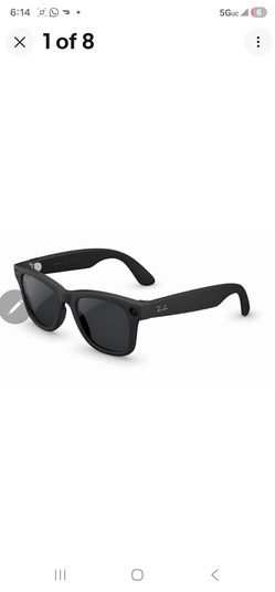 Ray-Ban Meta Wayfarer Gen 2 Matte Black Frame Transitions Grey Lens RW4012 - NEW