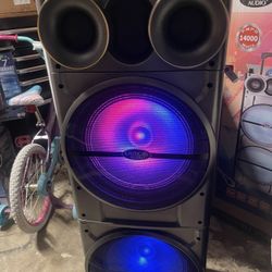 🥳🎤Doble Bocinas 🔊 Bluetooth 🎈micrófono 🥳Luces LED Nuevas Recargable 