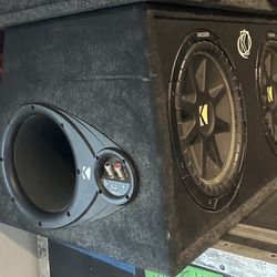 Kicker CompR Dual 12” Subwoofers in Ported Box (2Ω)