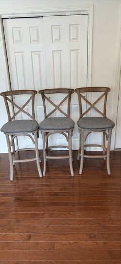Restoration Hardware Stools Set of 3