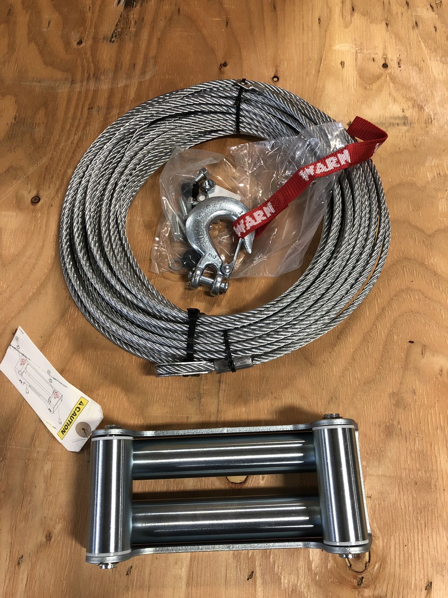 Winch cable 125feet with fairlead