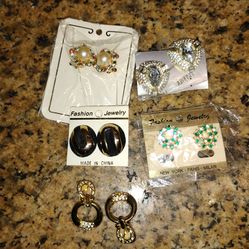 Costume jewelry earrings