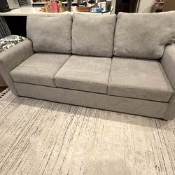 Queen Pull-Out Sleeper Sofa — Good Condition