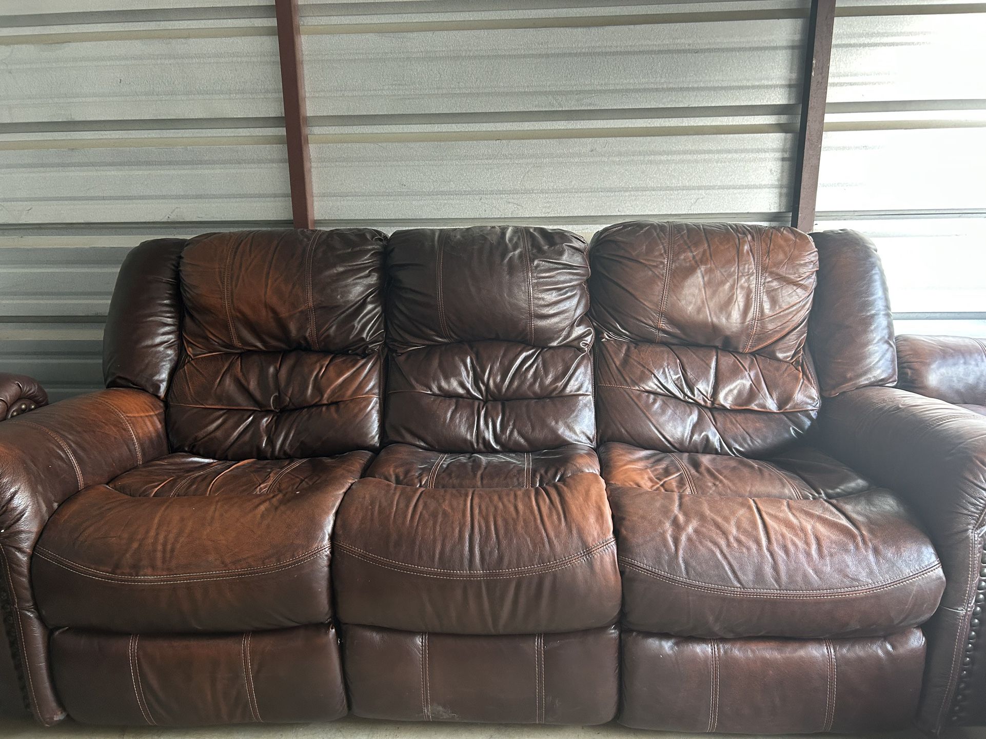 Comfortable Leather Couch