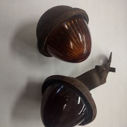 Vintage F-100 glass signal lights