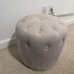 Light Tan Ottoman (small) 
