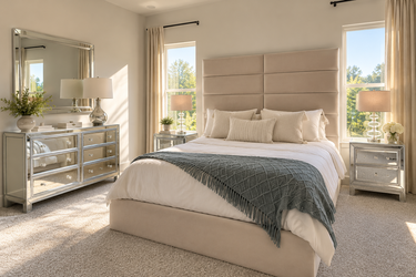 Mirrored 3-Piece Bedroom Furniture Set
