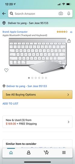 Apple Bluetooth Keyboard and Trackpad
