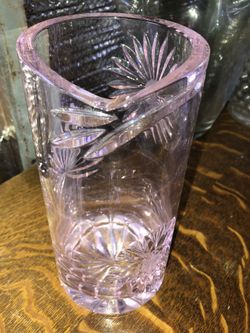 Vase  Pink Glass 