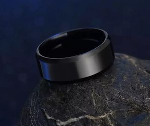 New s925 black gunmetal men’s wedding ring set engagement ring