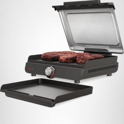 Ninja Griddle and Indoor Grill, 14’’, Electric Grill, For Steak, Burgers, Salmon, Veggies, and More, Pancake Griddle, Nonstick, Dishwasher Safe, 500F,