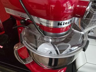 Red kitchen aid stand mixer
