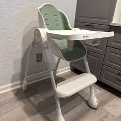 Oribel Cocoon 3-Stage Highchair - Green Pistachio