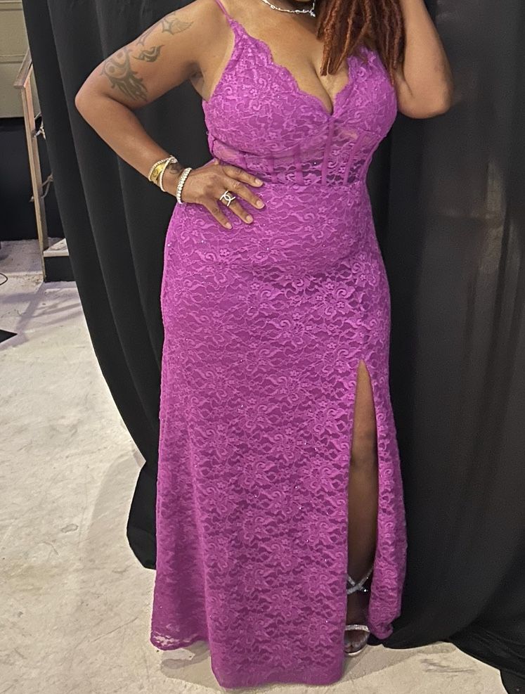 Elegant Purple Dress 