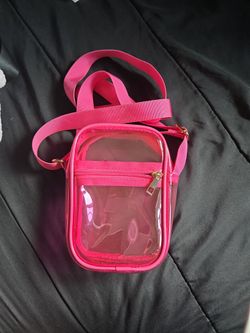 Neon pink purse