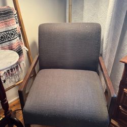 Modern Blue Fabric Chair