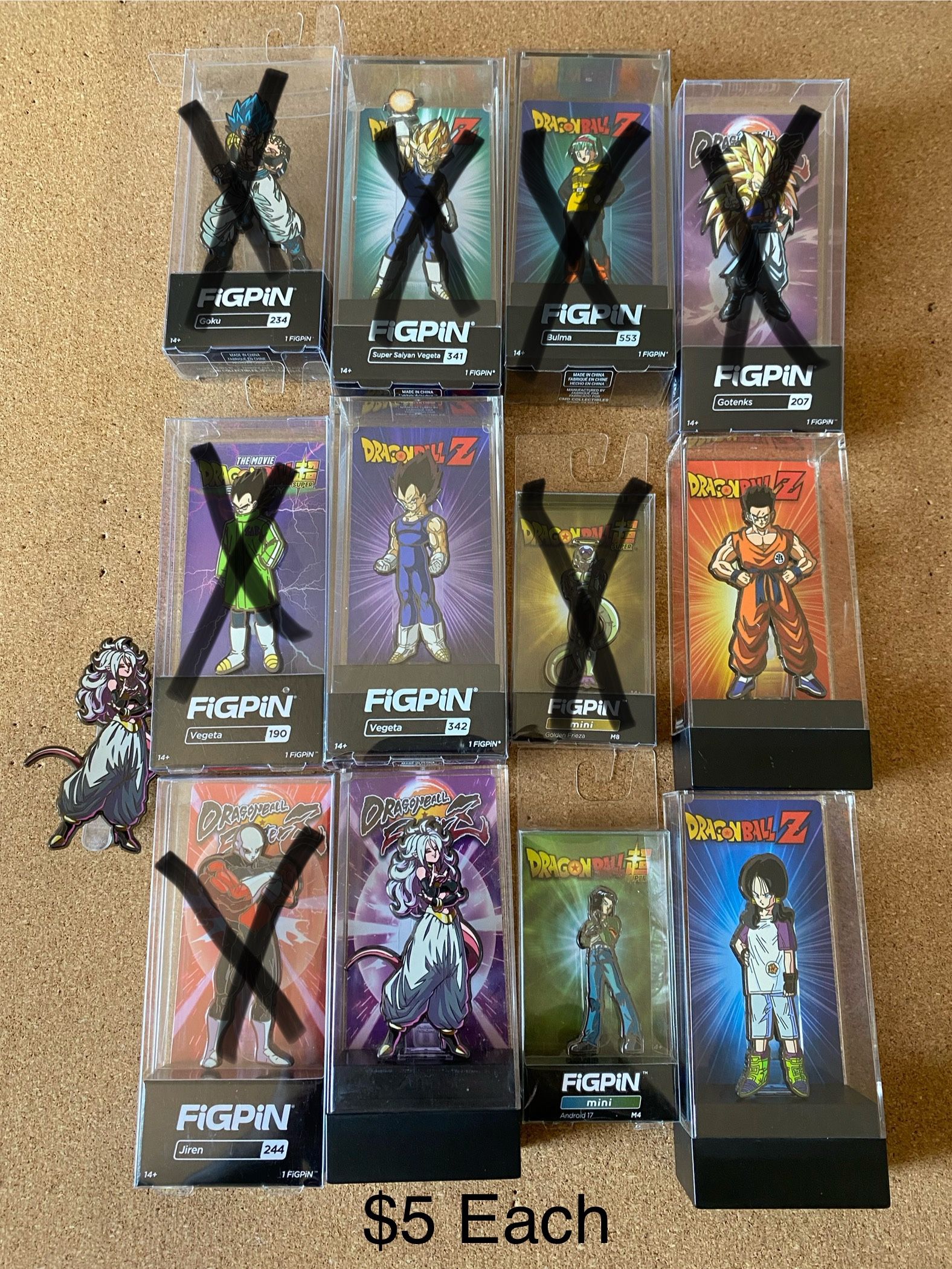 DBZ Figpins