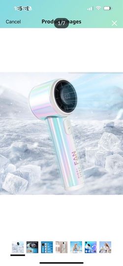 Brand new in box Portable Handheld Fan, Turbo Fan, Up to 10 Working Hours, 14000RPM High Speed, Rainbow Personal Pocket Design with 1-100 Speeds, Batt